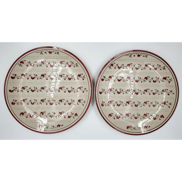 2 Newcor Regency Williamsburg Stoneware Dinner Plates Japan American Country - Picture 5 of 9